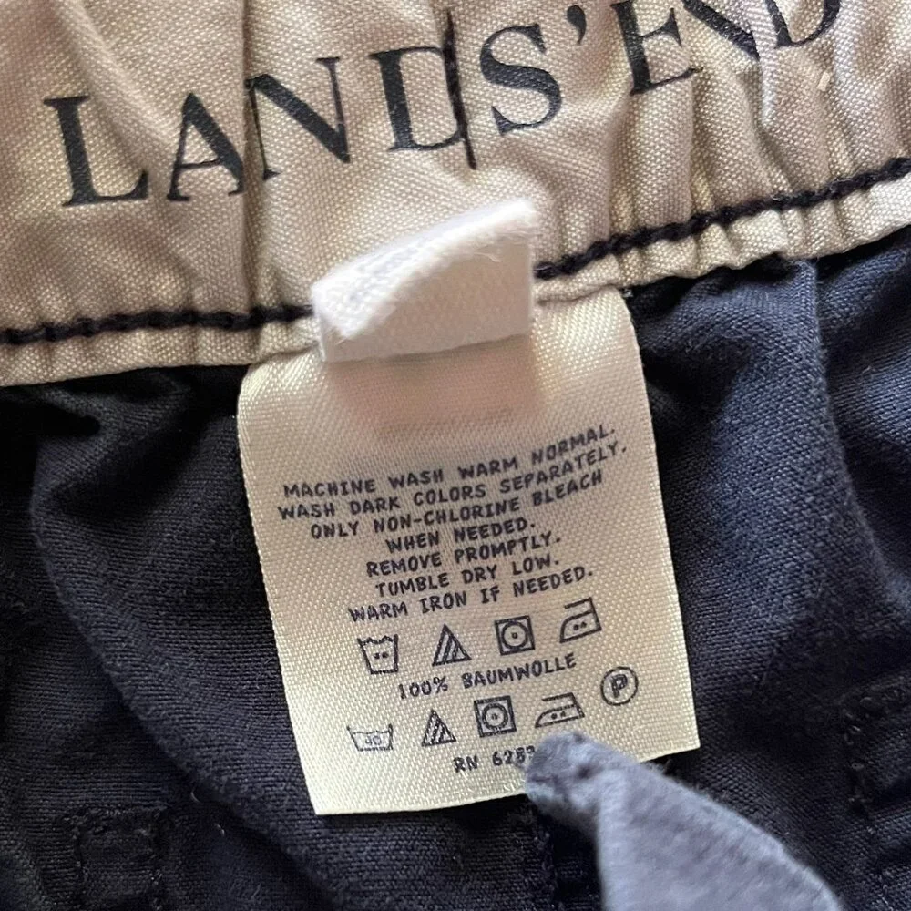 Lands' End navy shorts 5-6